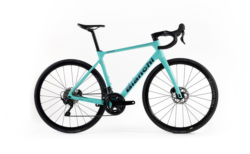 Bianchi Infinito 105 12sp Celest - Carbon Wheels
